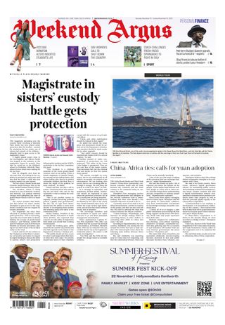 Weekend Argus on Saturday