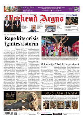 Weekend Argus on Saturday