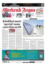 Weekend Argus on Saturday