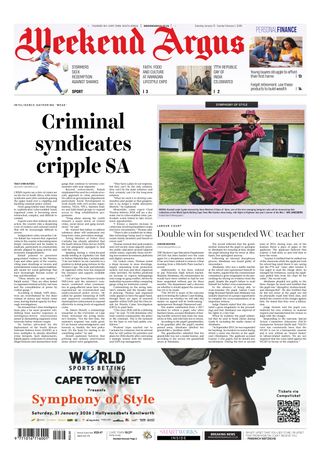 Weekend Argus on Saturday