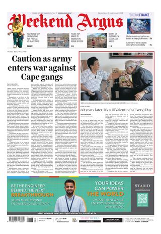 Weekend Argus on Saturday