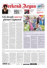 Weekend Argus on Saturday