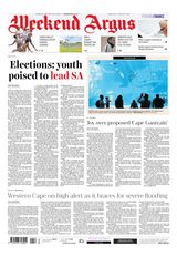 Weekend Argus on Saturday