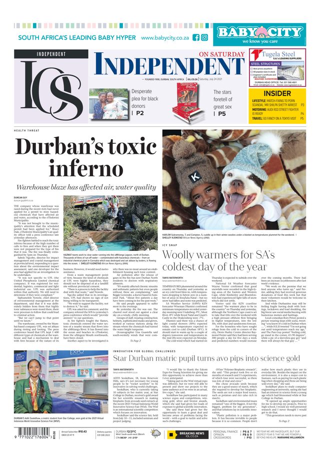 Independent on Saturday