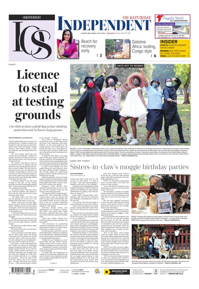 Independent on Saturday