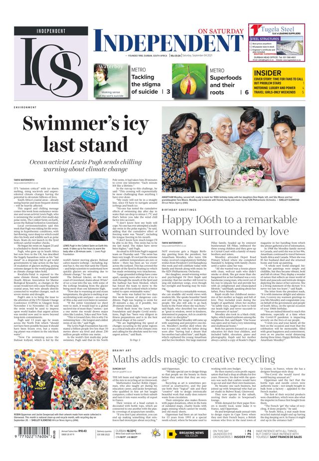 Independent on Saturday