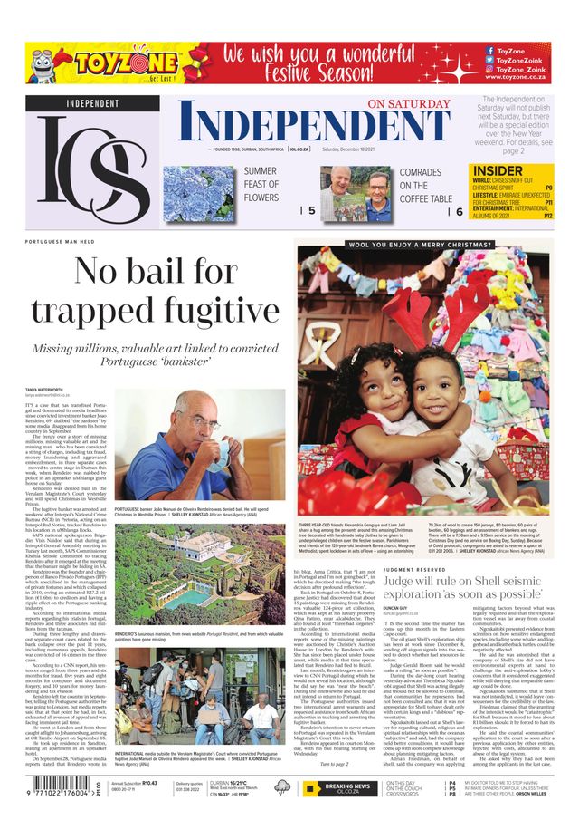 Independent on Saturday