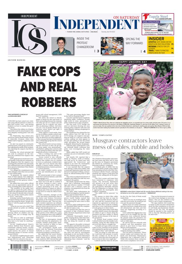 Independent on Saturday