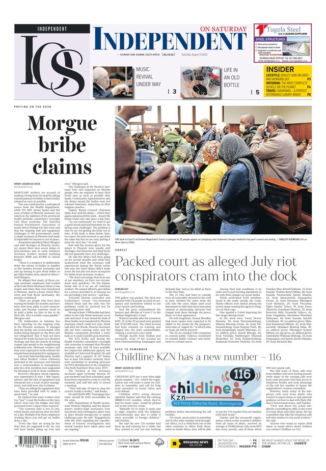 Independent on Saturday