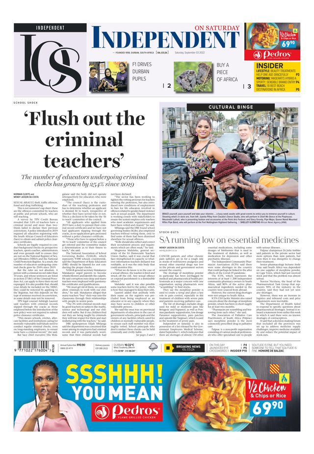 Independent on Saturday