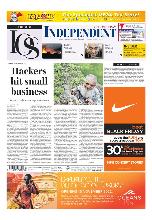 Independent on Saturday