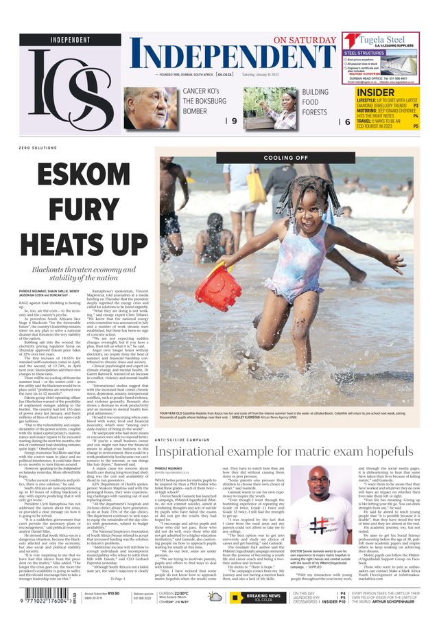 Independent on Saturday