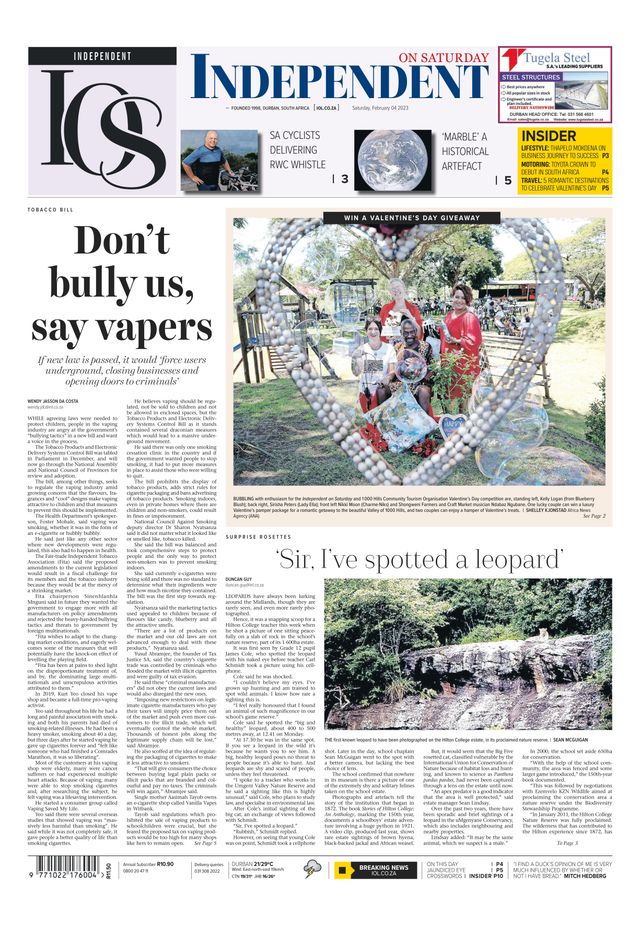 Independent on Saturday