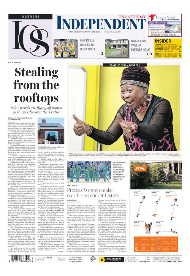 Independent on Saturday