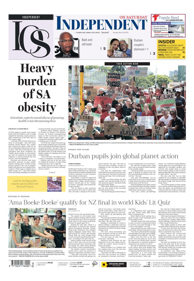 Independent on Saturday