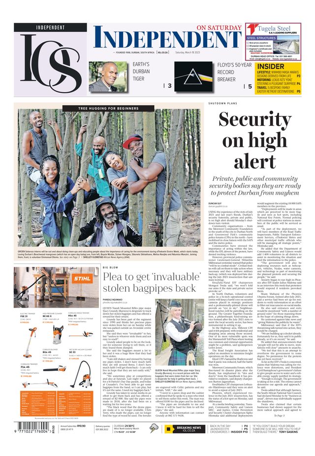 Independent on Saturday