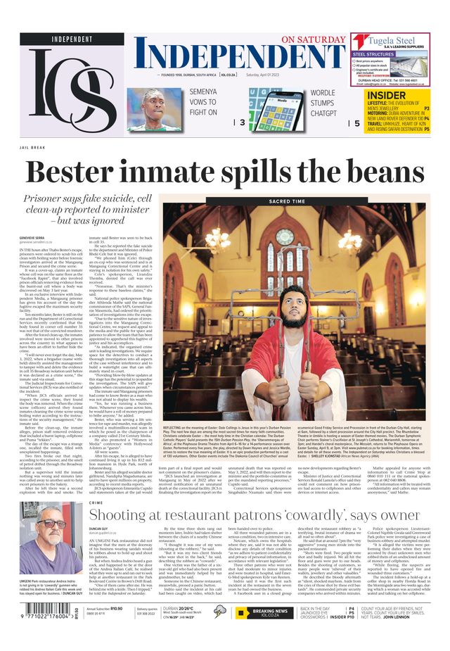 Independent on Saturday