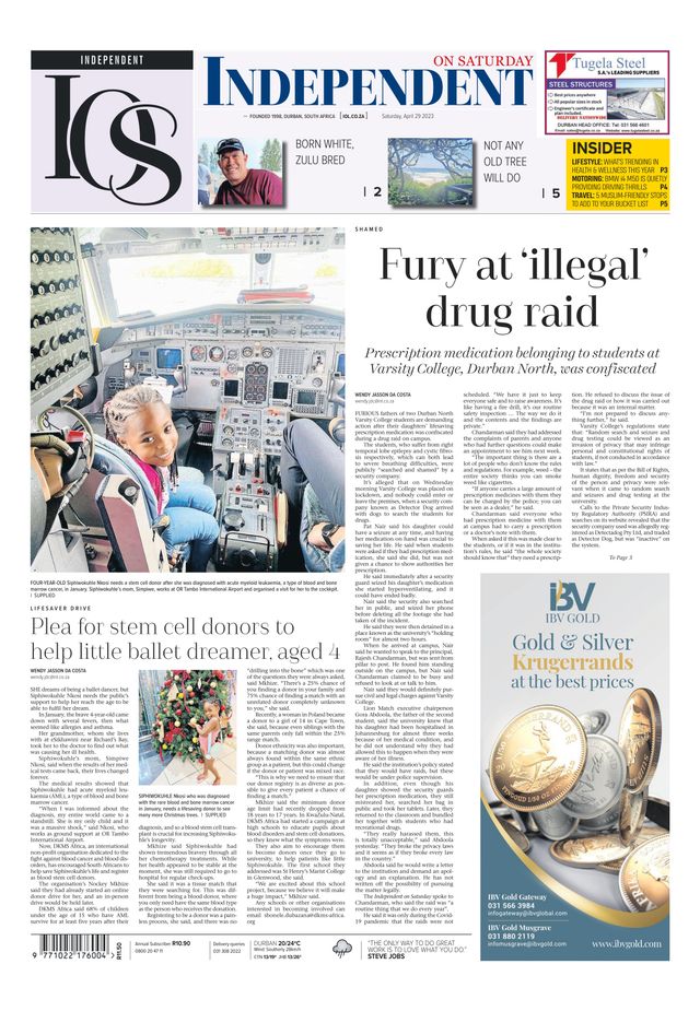 Independent on Saturday