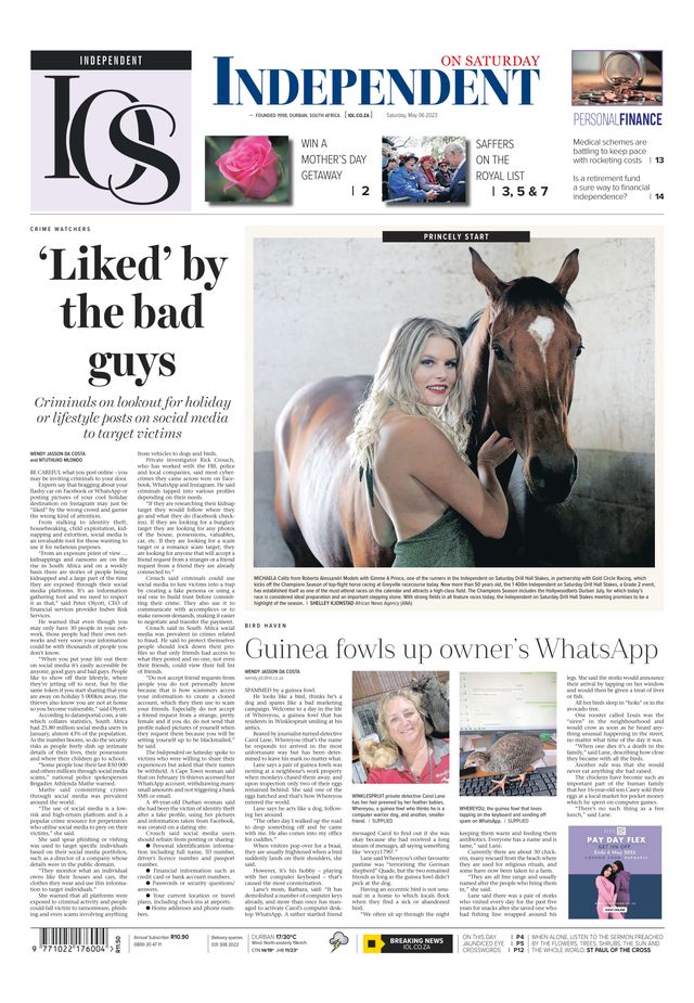 Independent on Saturday