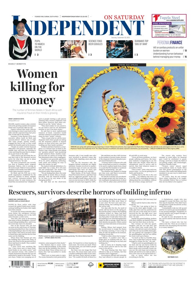 Independent on Saturday