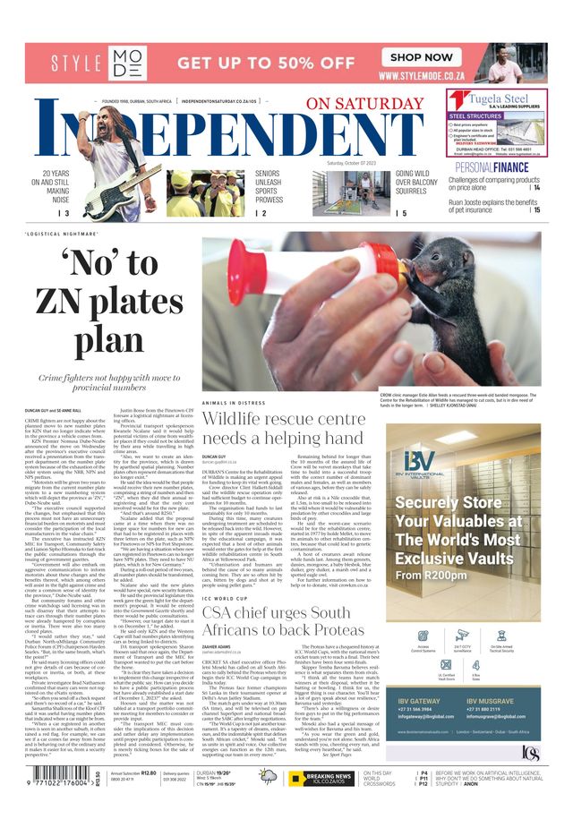 Independent on Saturday