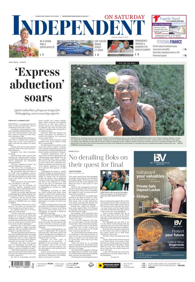 Independent on Saturday