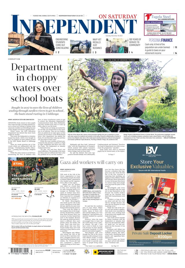 Independent on Saturday