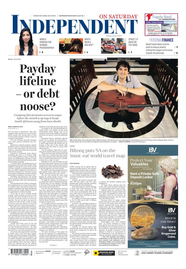 Independent on Saturday