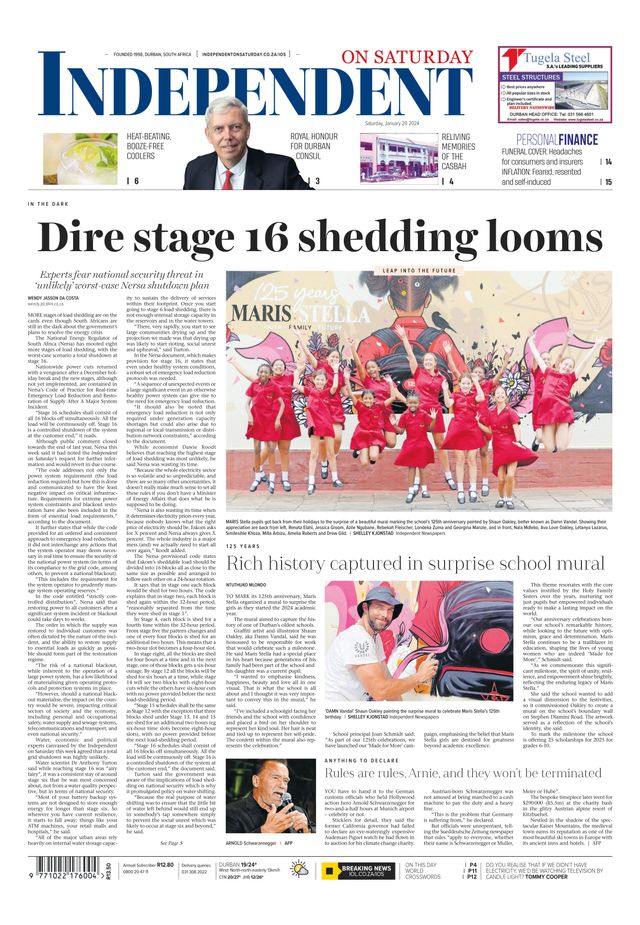 Independent on Saturday
