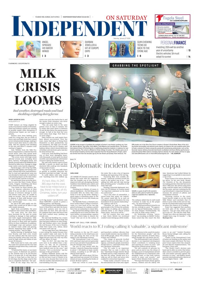 Independent on Saturday