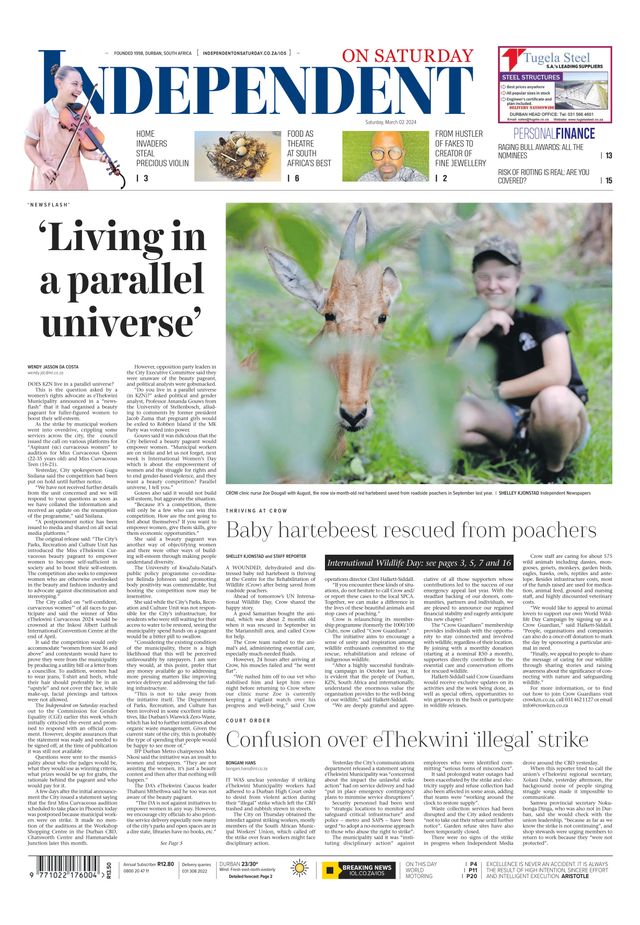 Independent on Saturday