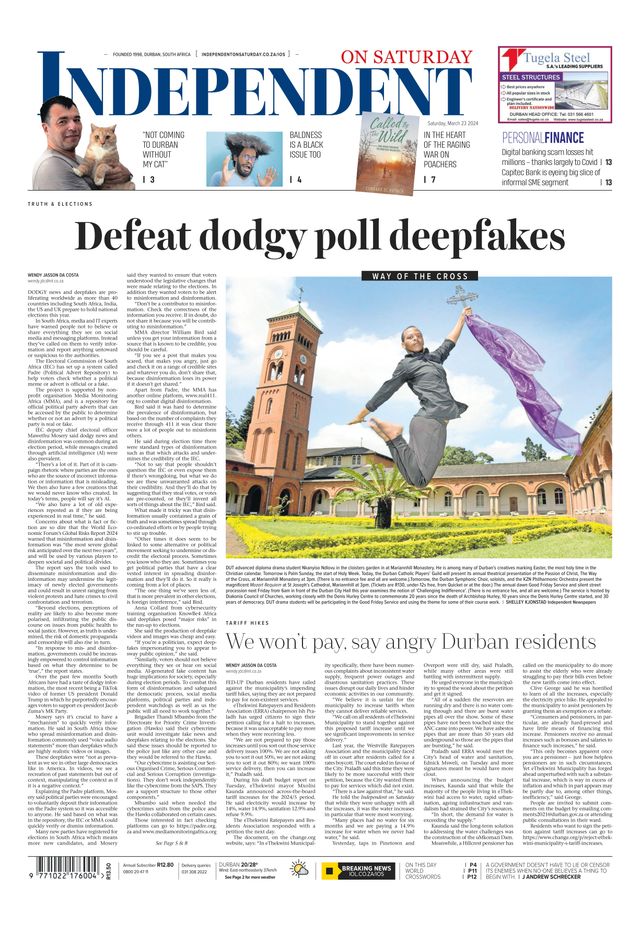 Independent on Saturday