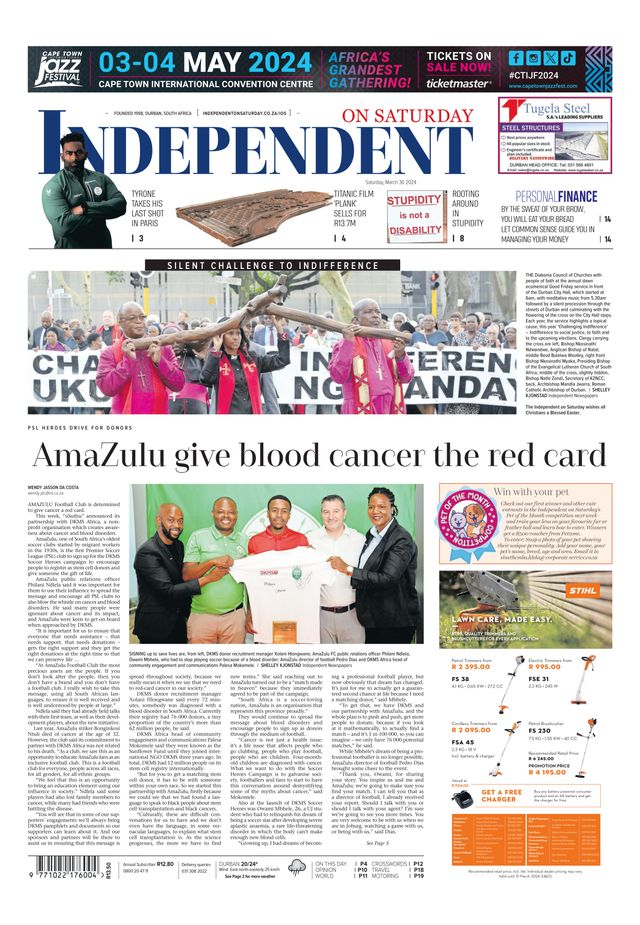 Independent on Saturday