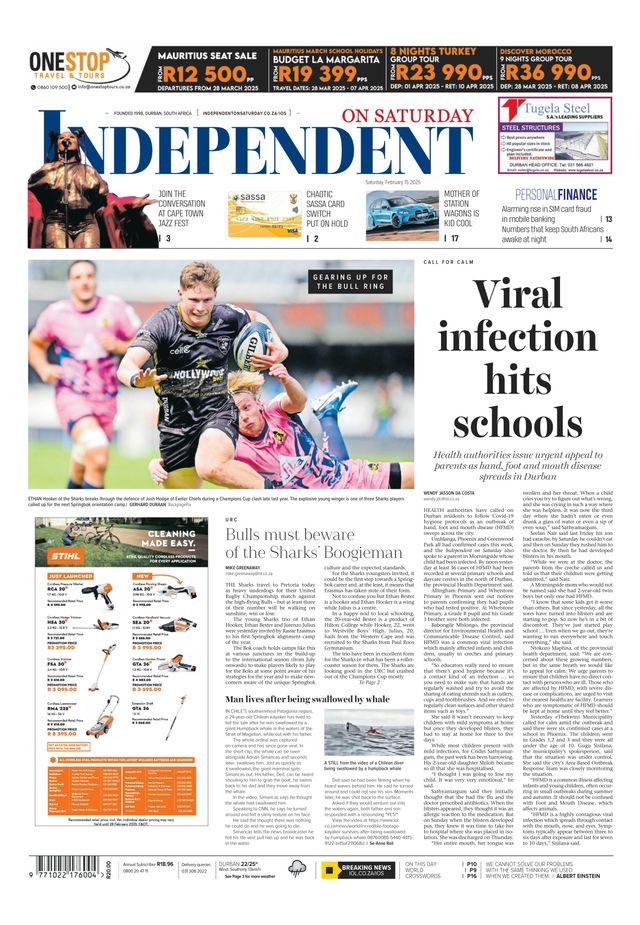 Independent on Saturday