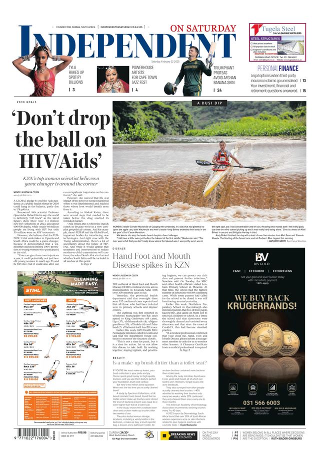 Independent on Saturday