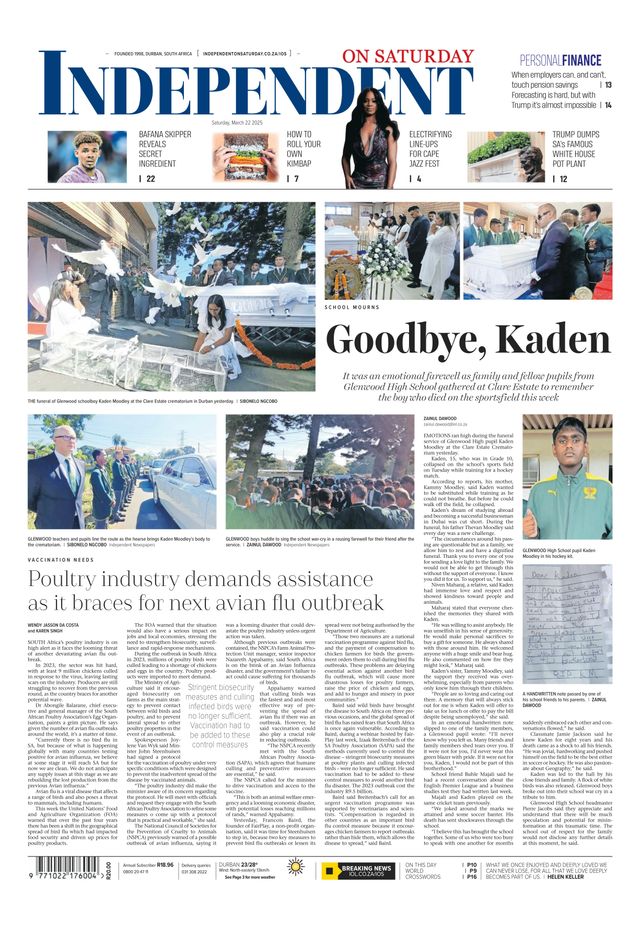 Independent on Saturday