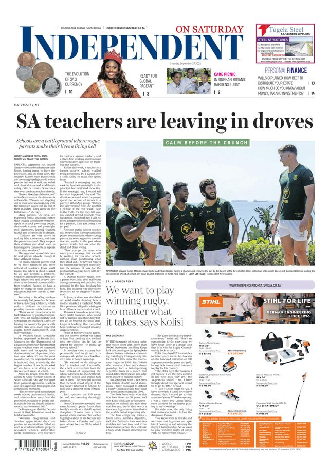 Independent on Saturday