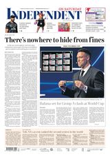 Independent on Saturday
