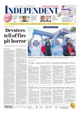 Independent on Saturday
