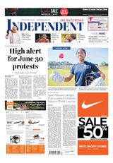 Independent on Saturday