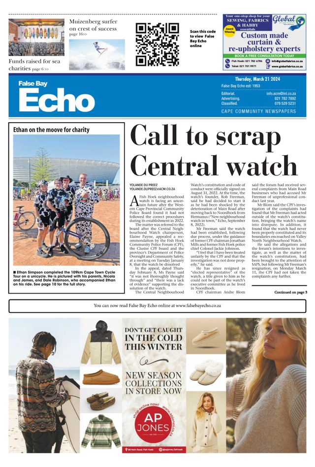 False Bay Echo