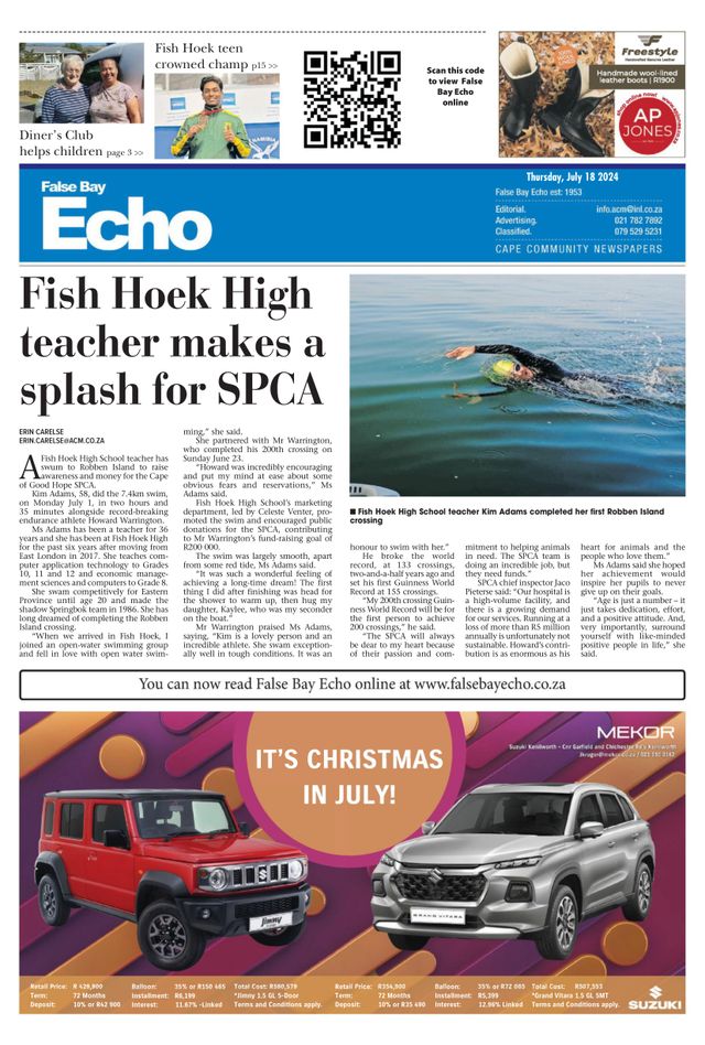 False Bay Echo