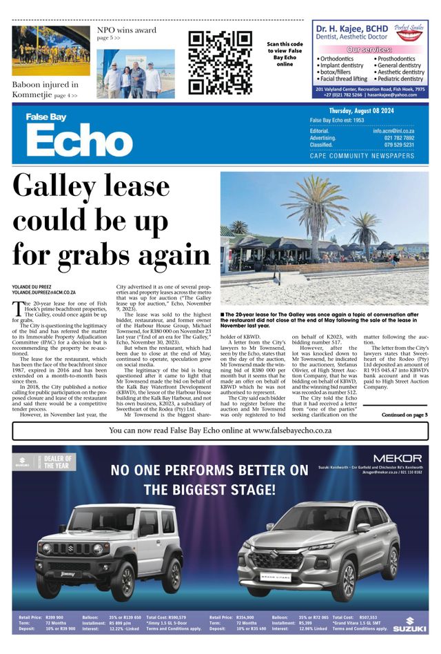 False Bay Echo