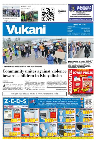 Vukani - June 12, 2025 Vukani Cover - June 12, 2025 Edition