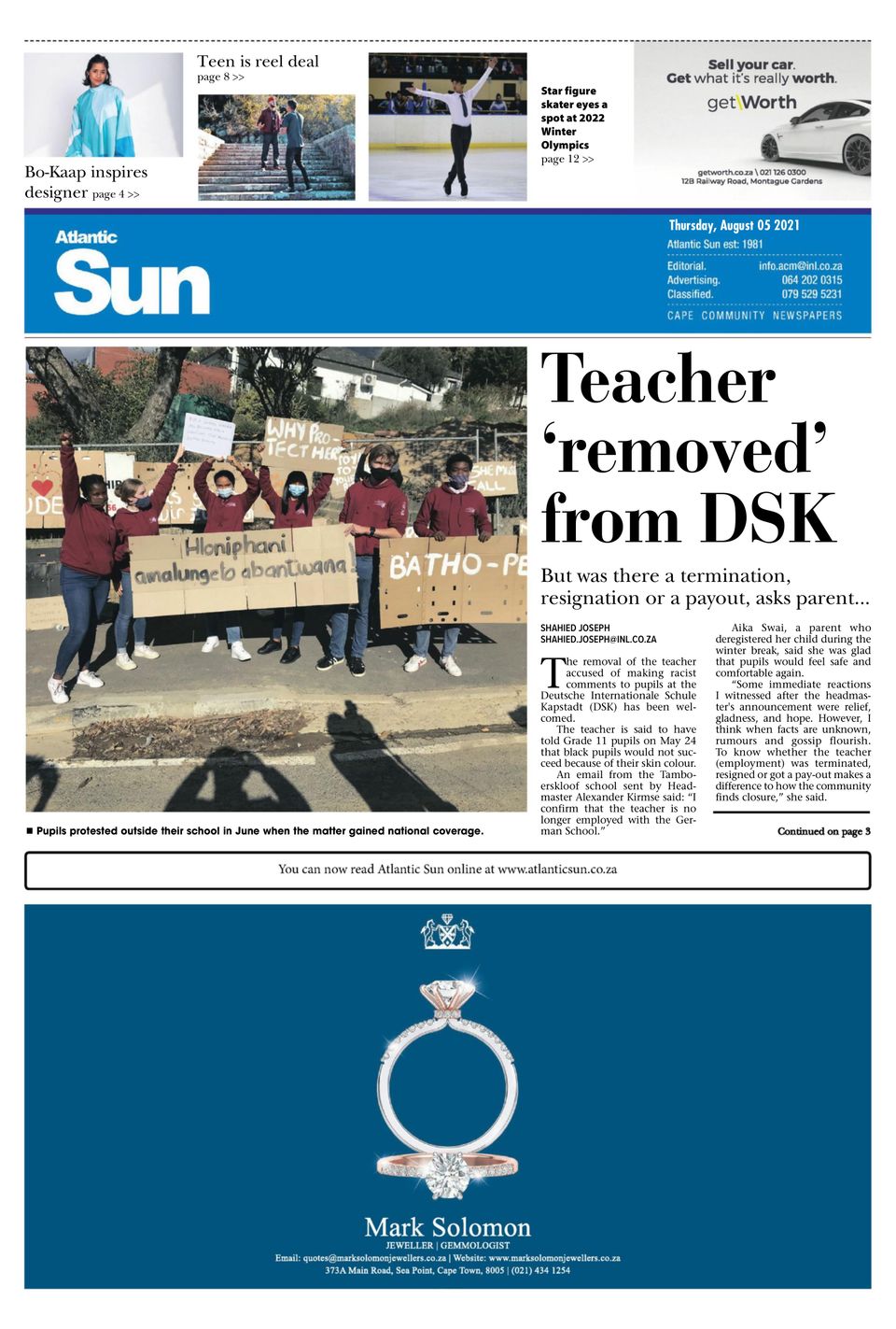 Atlantic SunAugust 05, 2021 Newspaper Get your Digital Subscription