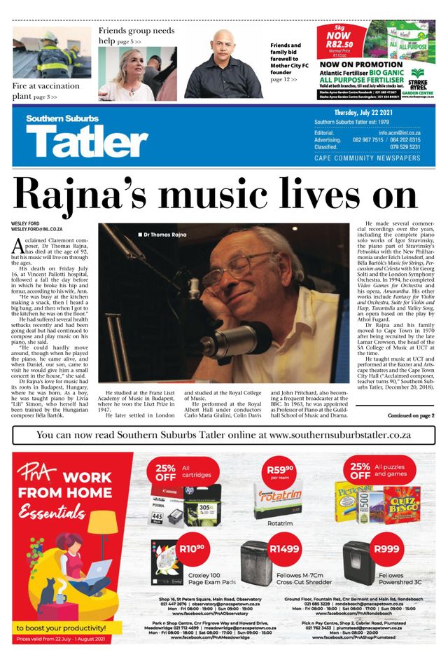 Southern Suburbs Tatler