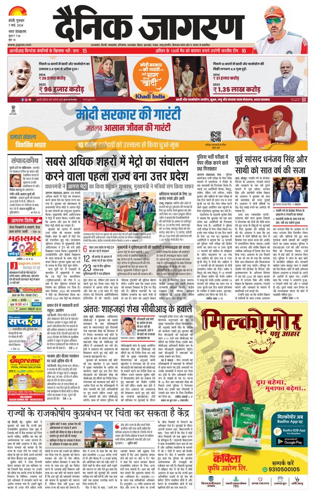 Dainik Jagran Bareilly Nagar