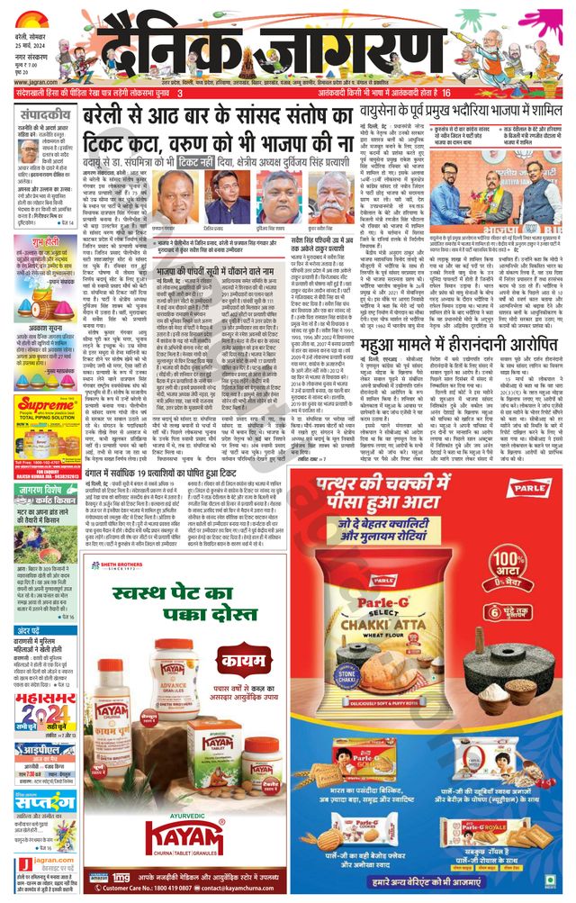 Dainik Jagran Bareilly Nagar