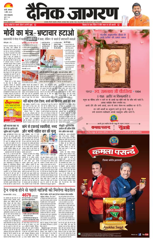 Dainik Jagran Bareilly Nagar