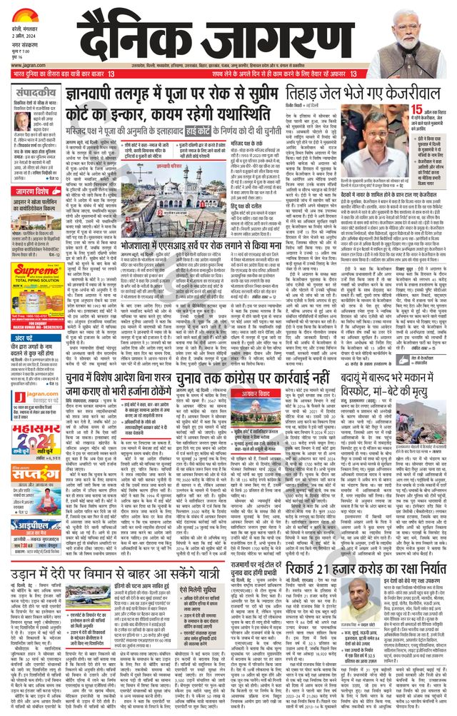 Dainik Jagran Bareilly Nagar